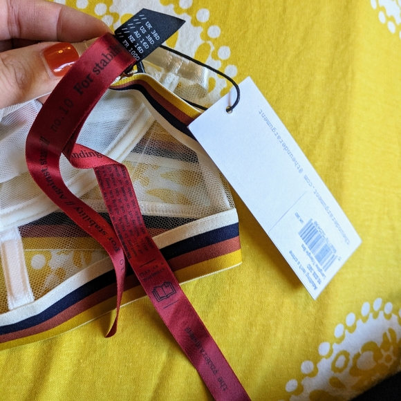 Underargument set no. 10 ivory mesh longline bra and highwaisted briefs - Picture 10 of 11